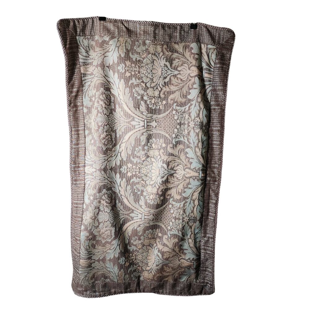 NOBLE EXCELLENCE Brown Blue Paisley Pillow Sham Set (2-KING, 3-EURO)